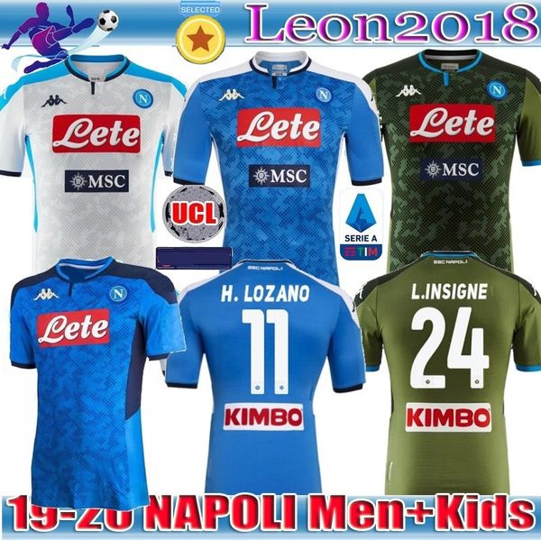 

Adult kids 2019 2020 Napoli home soccer jerseys Naples ZIELINSKI H.LOAZNO away third football Jersey 19 20 HAMSIK INSIGNE MERTENS Shirt