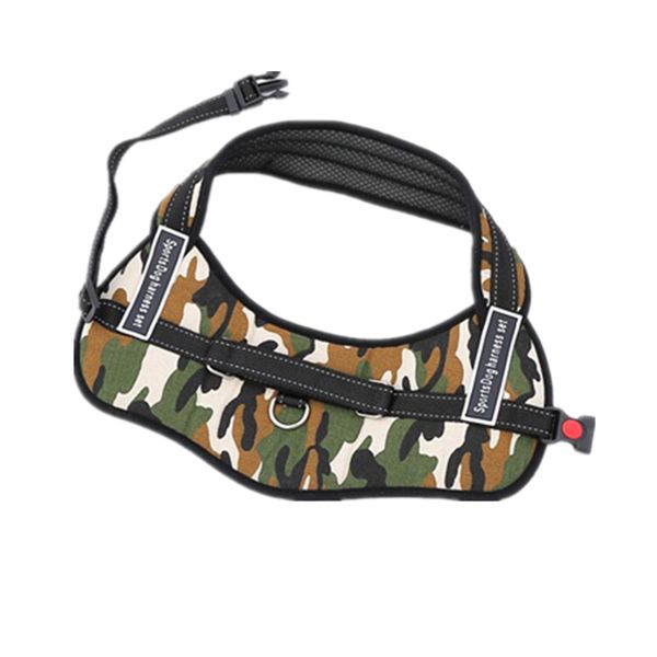 

pet large dog soft adjustable harness walking out hand strap collar size l