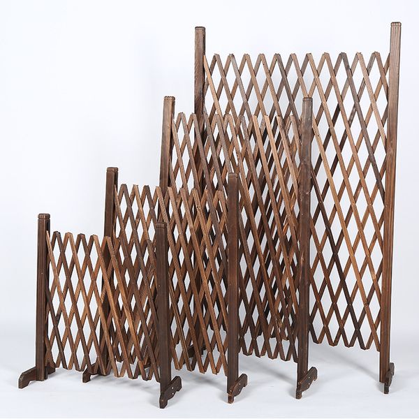 

68/88cm/1.2m wood fence for garden boarder wood mesh balcony vinyl fence edge wedding decor wood garden fence rot proof