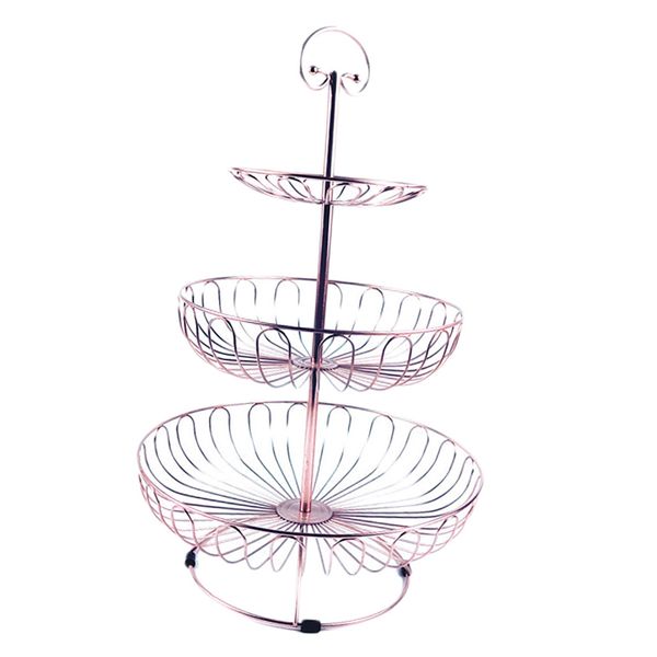 

3 layers iron wedding party cake stand for birthday wedding party