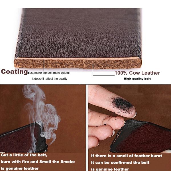 

lfmb]leather belt men belts cummerbunds male genuine leather strap leather belt for men ceinture homme business male men's belt, Black;brown