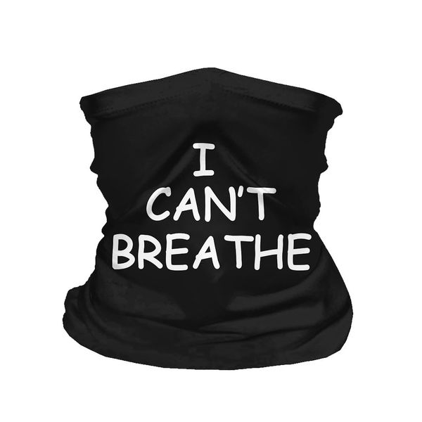 

can't breathe i can't i breathe riding mask multi-function magic scarf, Blue;black