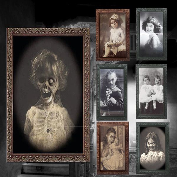 

3d ghost p frame horror pictures frames changing face ghost mask frame halloween party decoration props haunted house bar