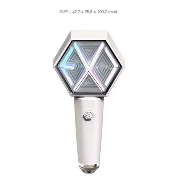 

kpop exo mini fanlight keyring concert support lightstick hammer light led hand lamp exo light stick keychain fans collection, Silver