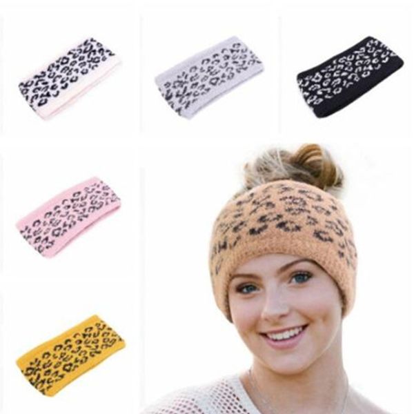 

women knitted headband leopard grain printed lady sport outdoor warm ear hair band christmas party gift wy478q-1, Silver