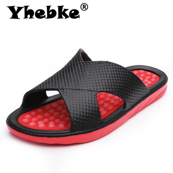 

summer men slippers fashion comfortable beach slippers men outdoor breathable flip flops casual wading shoes big size 39-48, Black