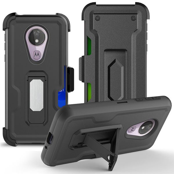 3 in 1 hybrid defender phone cases für motorola moto g7 spielen revvlry g7 power e6 mit gürtelclip a