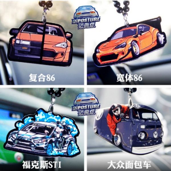 

very cool car model ornaments evo fashion racing pendant with string good styling gift for friend