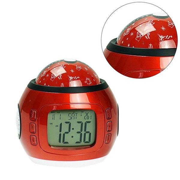 

creative alarm clock children sleep deskdigital clock music starry sky star projection calendar kids bedroom