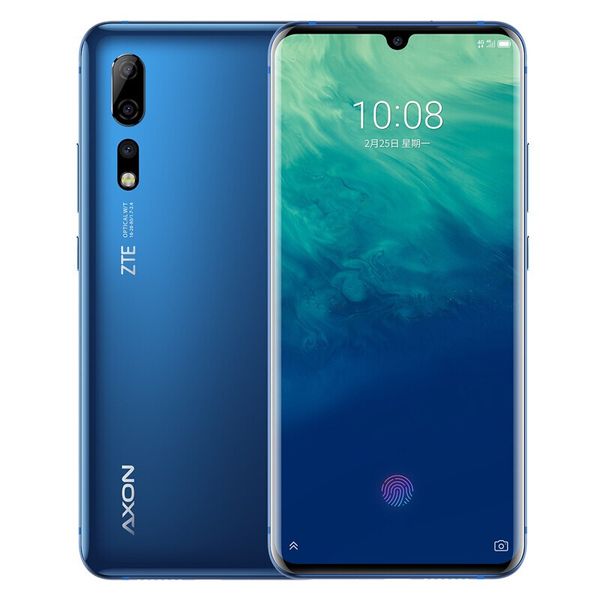 

original zte axon 10 pro 4g cell phone 6gb ram 128gb rom snapdragon 855 octa core android 6.47" full screen 48mp fingerprint id mobile