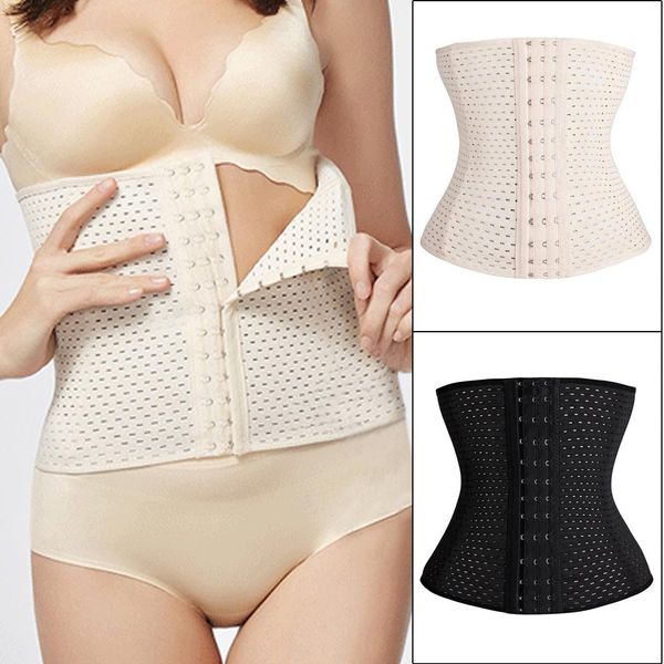 

women body shape high waist tummy trainer shaper girdle slimming modeling strap belt trainer shapewear corset postpartum, Black;white