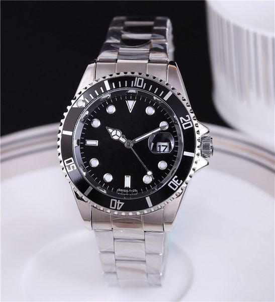 

relogio masculino mens watches Luxury wist fashion Black Dial With Calendar Bracklet Folding Clasp Master Male giftluxury Mens Watches BB