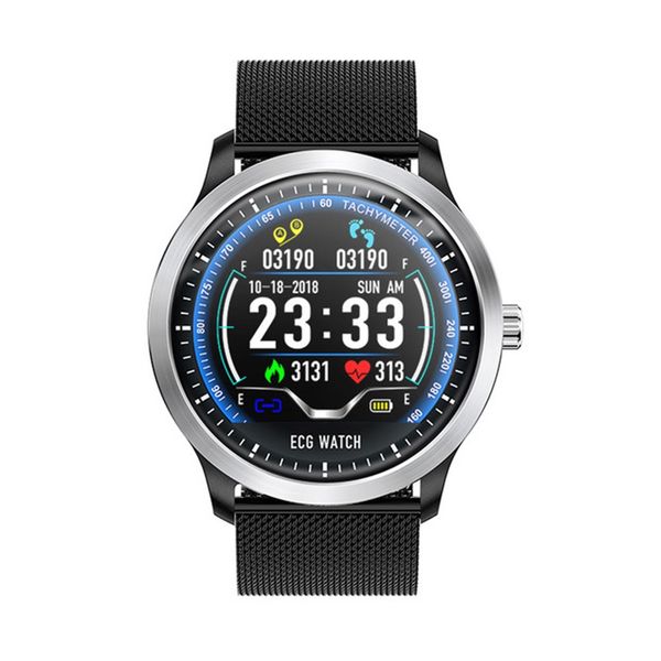 

2019 n58 ecg ppg smart watch with electrocardiograph ecg display holter ecg heart rate monitor blood pressure smartwatch