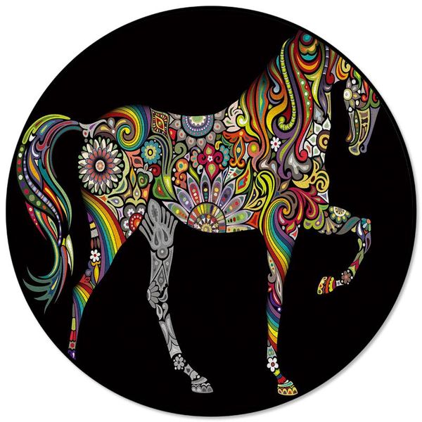

цвет лошадь art pattern коврики и ковры для гостиной главной круглого коврика для детей номера для скольжения