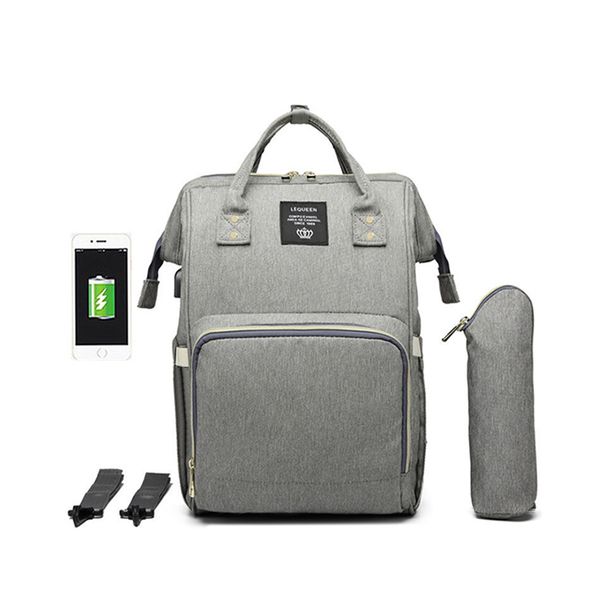 

мода мумия материнства подгузник сумка большой емкости детская сумка путешествия рюкзак уход за ребенком с интерфейсом usb