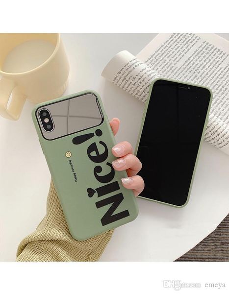 

for iphone xr case lucky nice messages pattern mirror case for iphone 11 pro xs max xr x /7 8 plus 6s case soft silicon cover