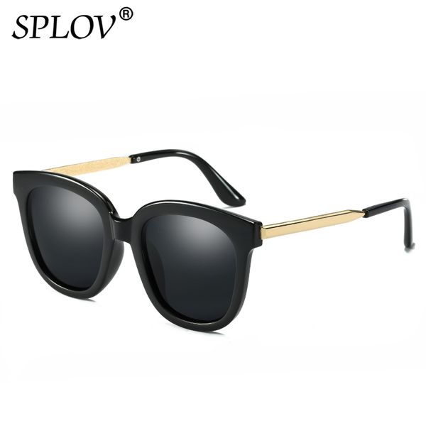 

sunglasses splov 2021 polarized cat eye luxury women brand designer mirrored sun glasses vintage female eyewear oculos de so, White;black
