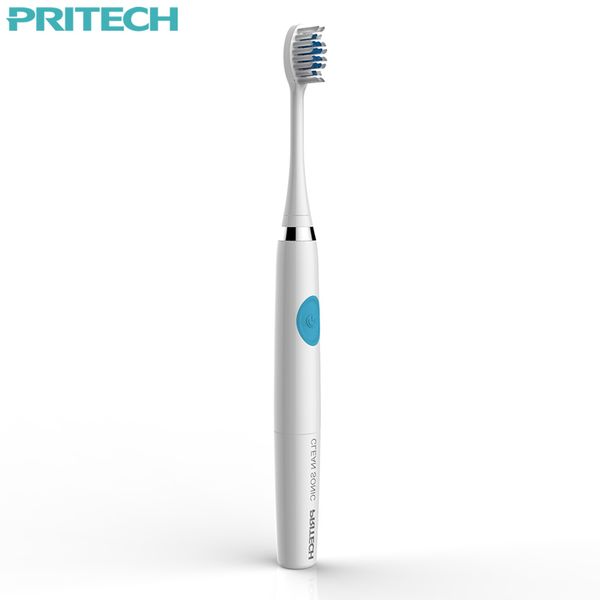 

pritech sonic electric toothbrush rotating electric tooth brush waterproof battery operated with one more brush head oral hygien