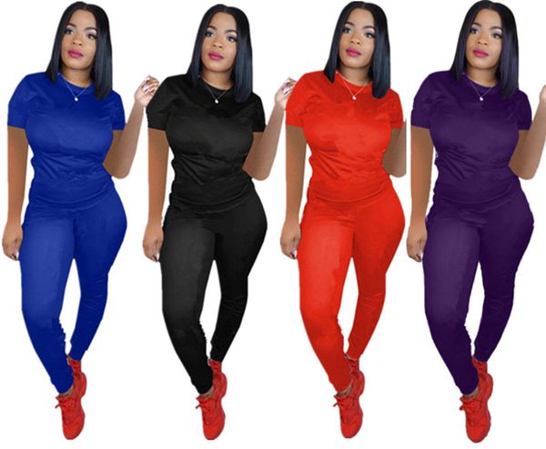 

Brand de igner women jogging uit hort leeve two piece et track uit t hirt legging outfit port wear port pant pullover weat uit