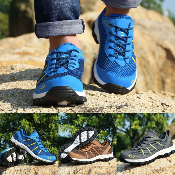 

fashion men's hiking shoes outdoor summer breathable non-slip outdoor walking shoes sports water hiking footwear big size