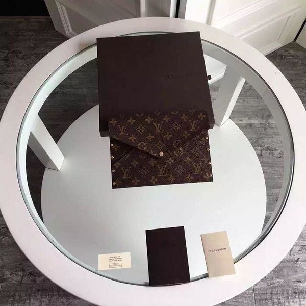 

rivets enveloppe wallet canvas envelope bag m56158 wallets oxidized leather clutches evening long chain wallets compact purse