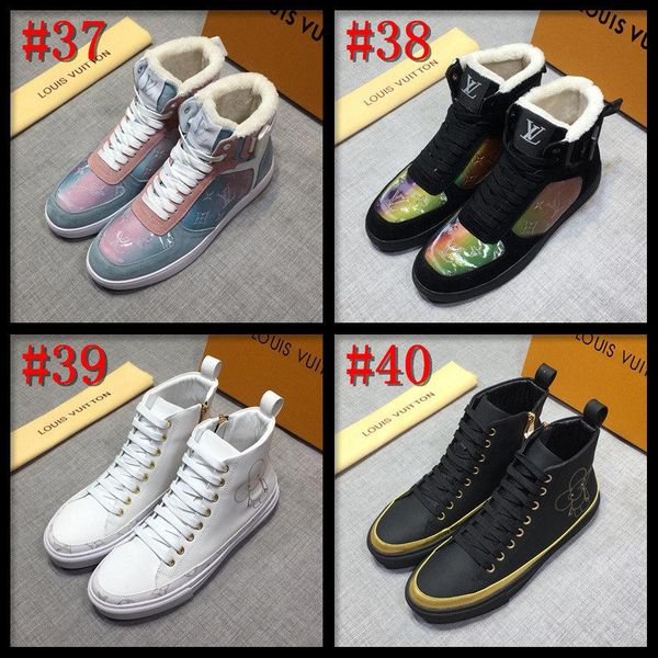 

19ff plain dot surface thick bottom high platform shoes men hip hop sneakers luxury male prom party dress loafers shoes madad, Black