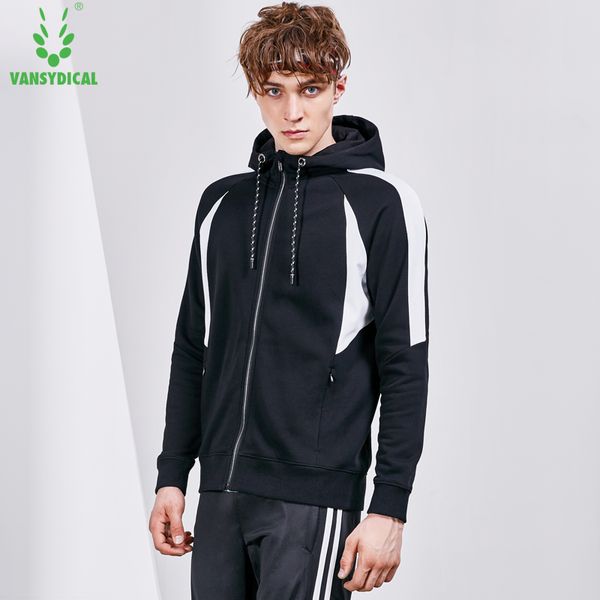 

autumn winter sports running jackets men's long sleeve zipper sportswear outdoor fitness workout hoodies, Black;red