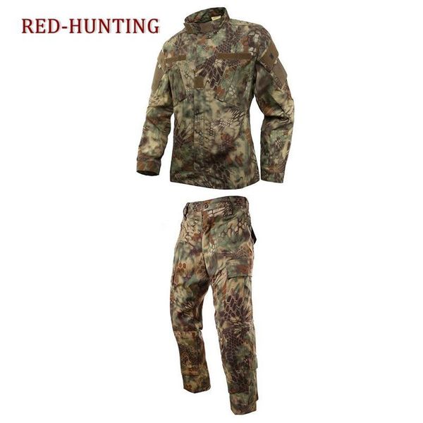 

армия равномерное мужчины тактический грузовой брюки bdu боевая униформа мужчин армейская одежда наборы тифон kryptek камуфляж, Camo