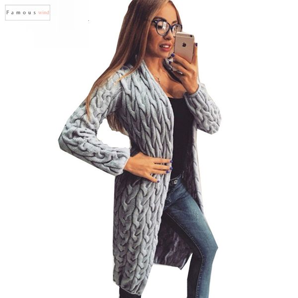 

весна осень вязания вязаные свитера для женщин длинные twisted кардиган платье женский открытый стич кардиган coat женщин, White;black