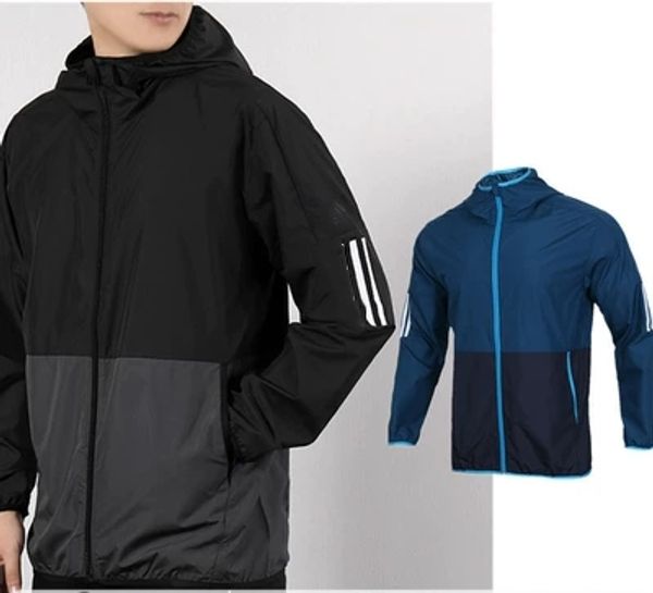 

mens designer with slash sign logo jacket spring clothes street tracksuits hooded collar jacket women windbreaker zipper sportwear, Black;brown