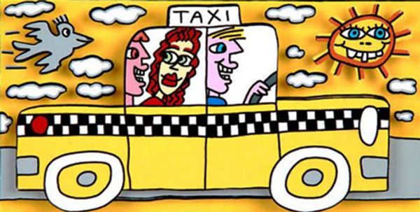 

джеймс рицци спелое yellow taxi сав home decor handpainted картины маслом на холсте wall art canvas картинки 191223