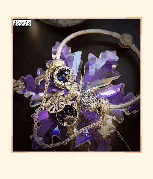 

100%925 sterling silver 2019 new star cat eye charm bracelet delivery, Golden;silver