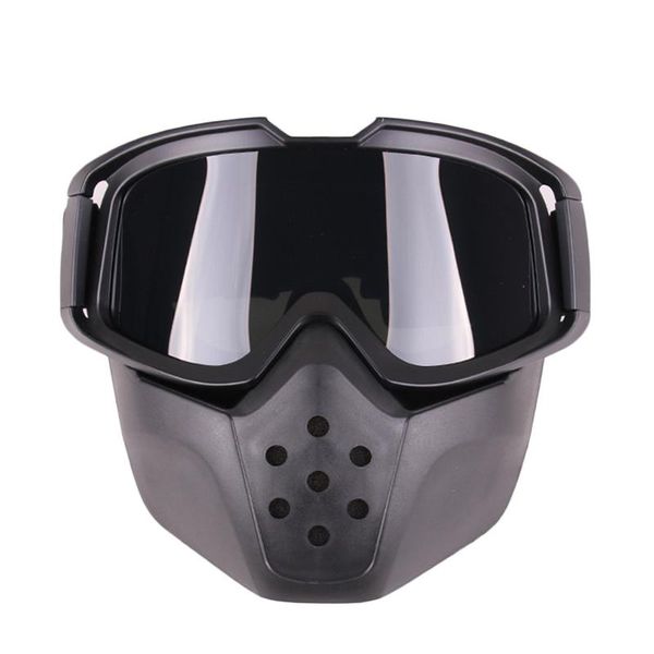

men women retro ski snowboard snowmobile goggles snow winter windproof skiing glasses motorcycle sunglasses with face mask