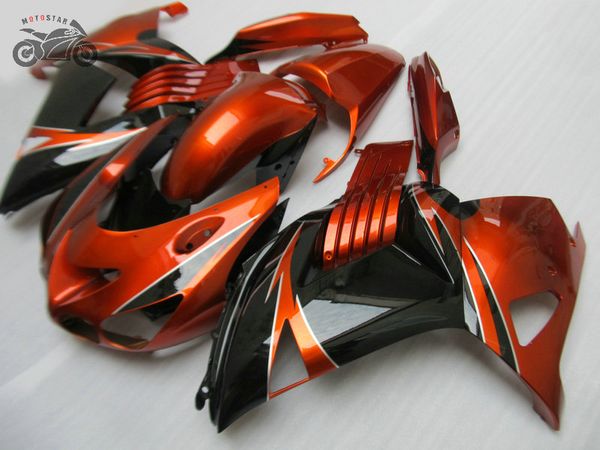 Customize carenagens injeção kit para a Kawasaki Ninja ZX-14 2006 2007 2008 ZX14R 06-08 ZX14R plástico ABS reparo do corpo kits carenagem chinês