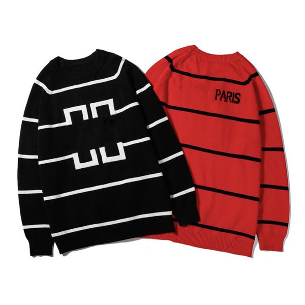 

mens designer sweaters fashion letters embroidery pullovers luxury patterns mens clothes asian size 2 colors 2020 autumn sweater sell, White;black