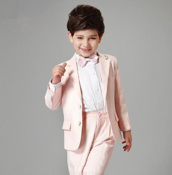 

three piece royal blue boys wedding suits flower children formal party tuxedos (jacket + pants + vest, Black