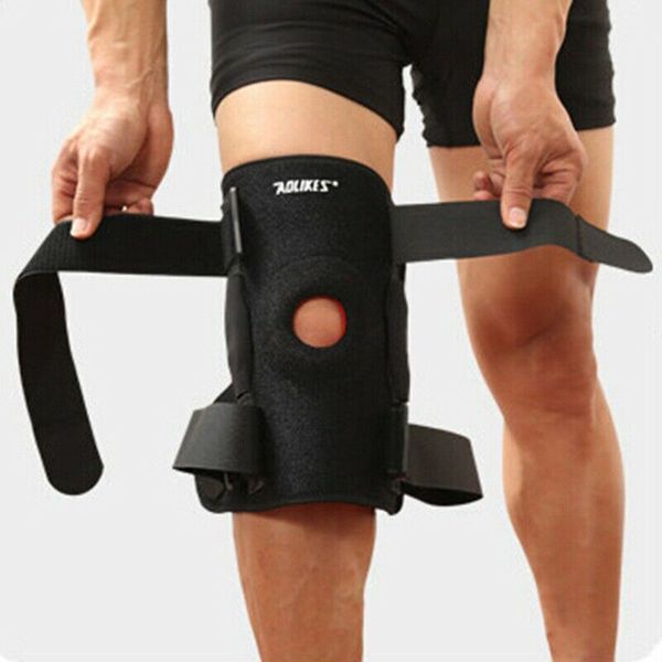

1/2 pcs adjustable knee brace knee protector stabilizer for meniscus tear arthritis pain relief ys-buy, Black;gray