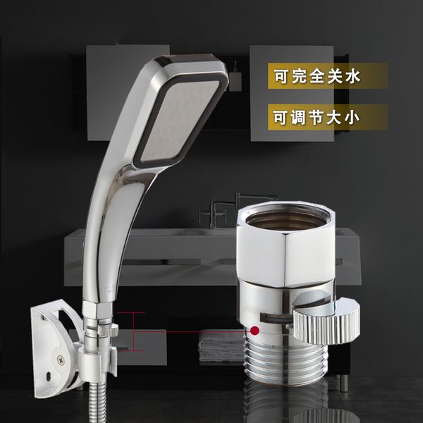

copper 4 points inside and outside the wire shower shower head quickly switch straight-through valve hose angle pipe water svalve