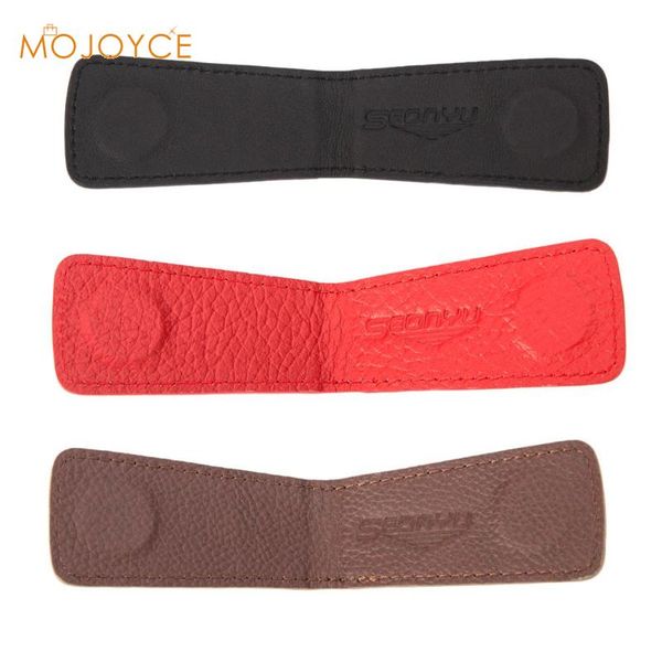 

vintage mini magnet leather wallet women men money clip cash holder, Black