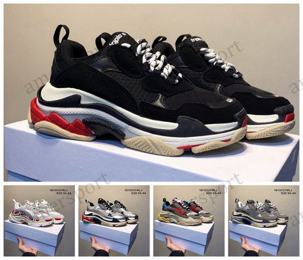 

2019 chaussures new fashion paris triple-s dad designer shoes platform sneakers triple s mens womens tripler casual sports trainers zapatos