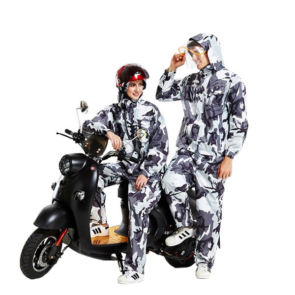 

men camouflage raincoat woman rainhat rainwear waterproof hiking camp rain coat hooded jacket motorcycle rain coat suit