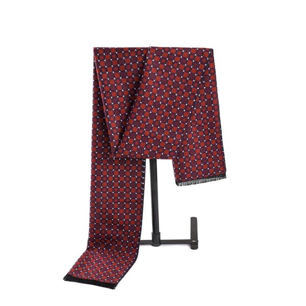 

new men's chequered scarf for winter 2018,young fashion students'neck in europe, america and britain cashmere scarf, Blue;gray