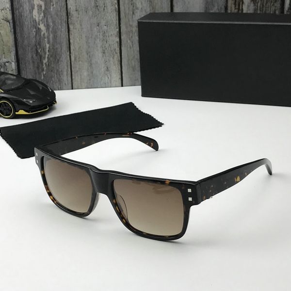

2019 new brown camouflage frank frame brown square glasses fashion designer men women sell sunglasses with box and dastbag, White;black