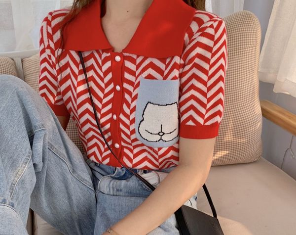 

2019 fashion students' polo shirt hard ware short sleeve colorfast women's polo clothing with seven colors, White
