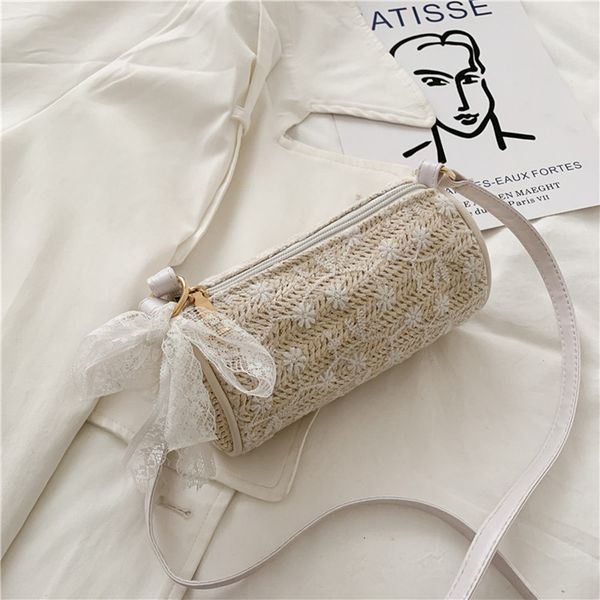 

женская маленькая сумка 2020 новая мода кружево женские одноместный сумка тканые tiaodi все виды соломы тканые straddle