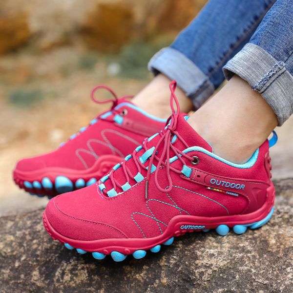 

new men hiking shoes waterproof trekking shoes breathable climbing sneakers sports anti-slip women hunting