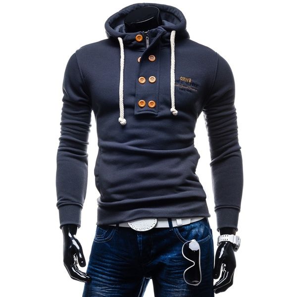 

zogaa 2019 new spring and autumn men's hoodies&sweatshirts long sleeve solid color men's hoodie slim fit cotton champion hoodie, Black