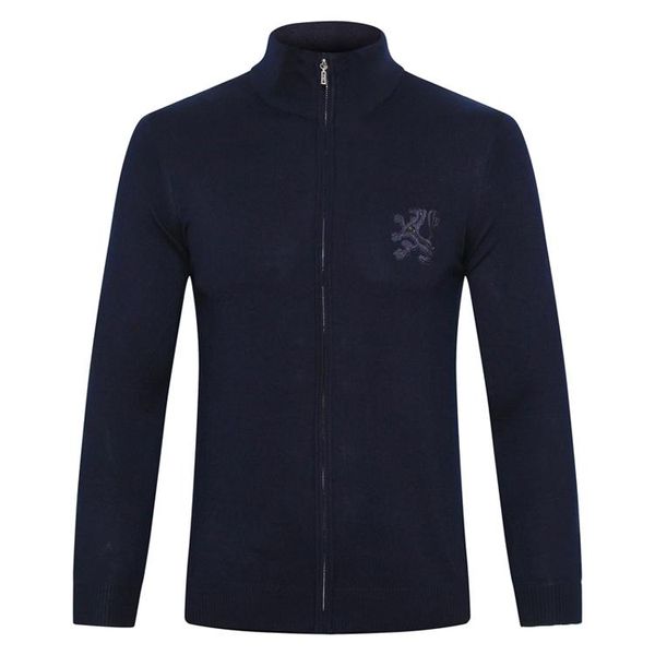 

zilli свитер кардиган из воловьей кожи кардиган мужской 2019 осень и зима новая мода молния вышивка англия бесплатная доставка, White;black