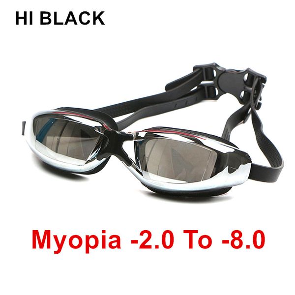 

professional myopia swimming goggles electroplate waterproof anti fog uv protection swim glasses eyewear for men women