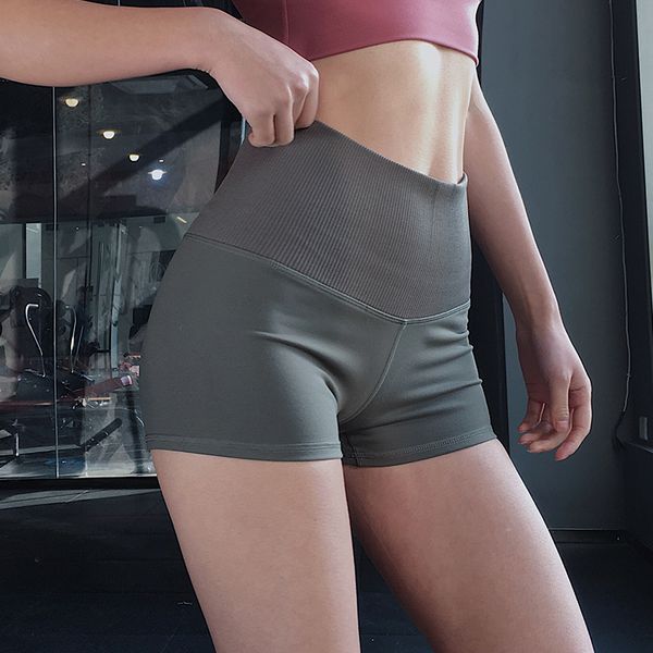 

mermaid curve 2019 new women yoga shorts high waist push hip sport shorts women's running gym workout fitness women, White;red